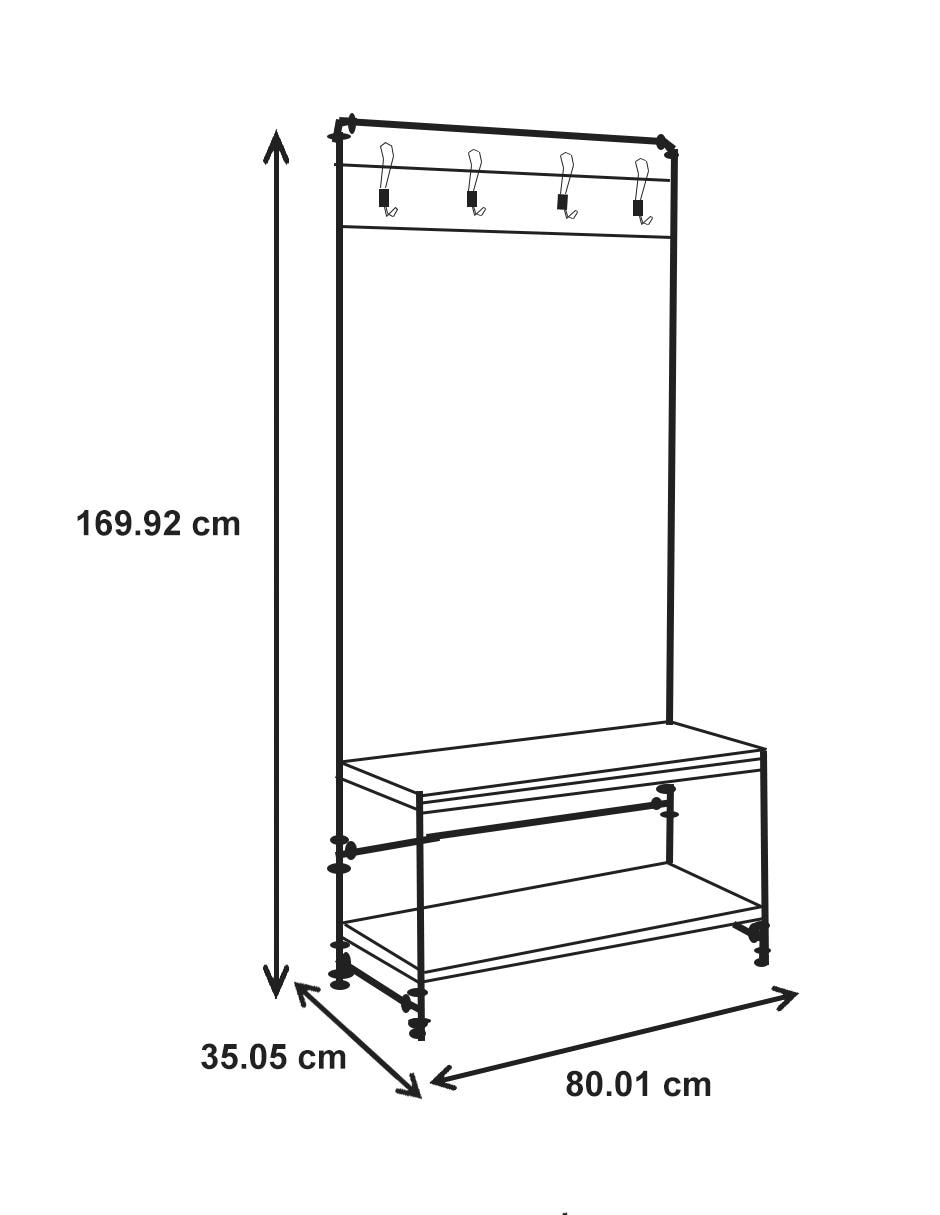 Rack de 2 estantes 4D Concepts