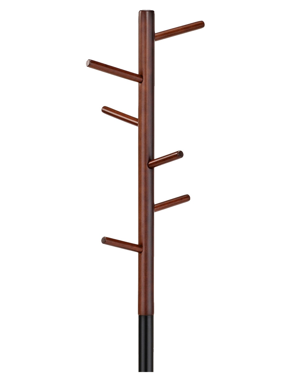 Perchero de piso Paraíso Mid Century de madera 6 ganchos Perchero de piso Paraíso Mid Century de madera 6 ganchos