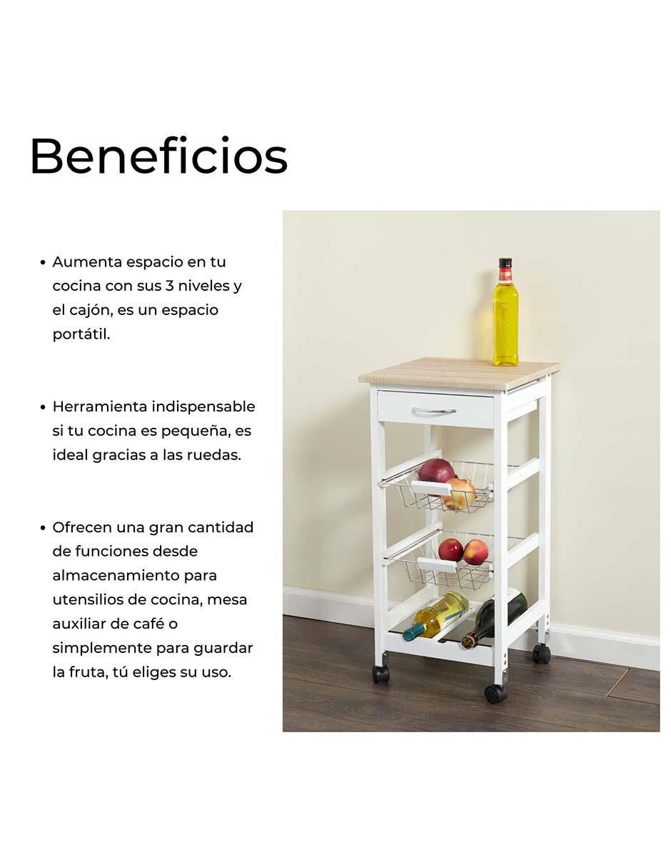 Carrito organizador Ellegance Houseware