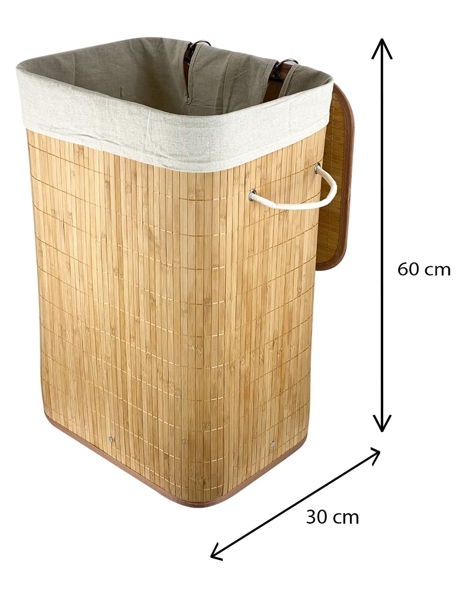 Cesto para ropa Haus de bambú