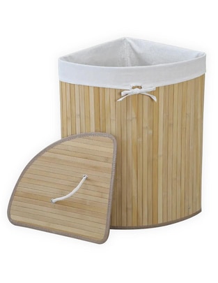Cesto para ropa de bambú 1