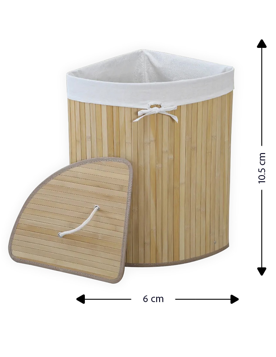 Cesto para ropa de bambú 4
