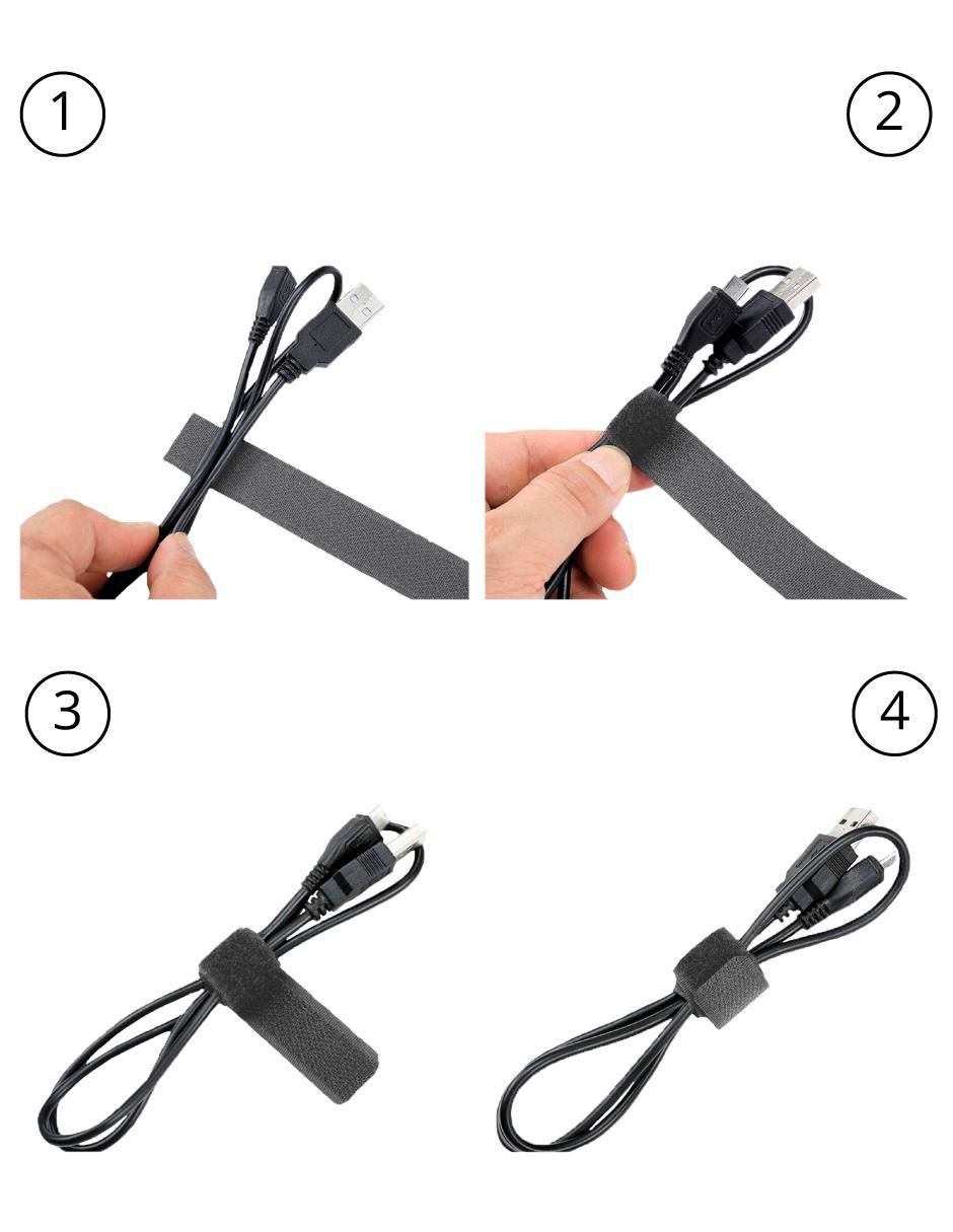 Set organizador de cables 3