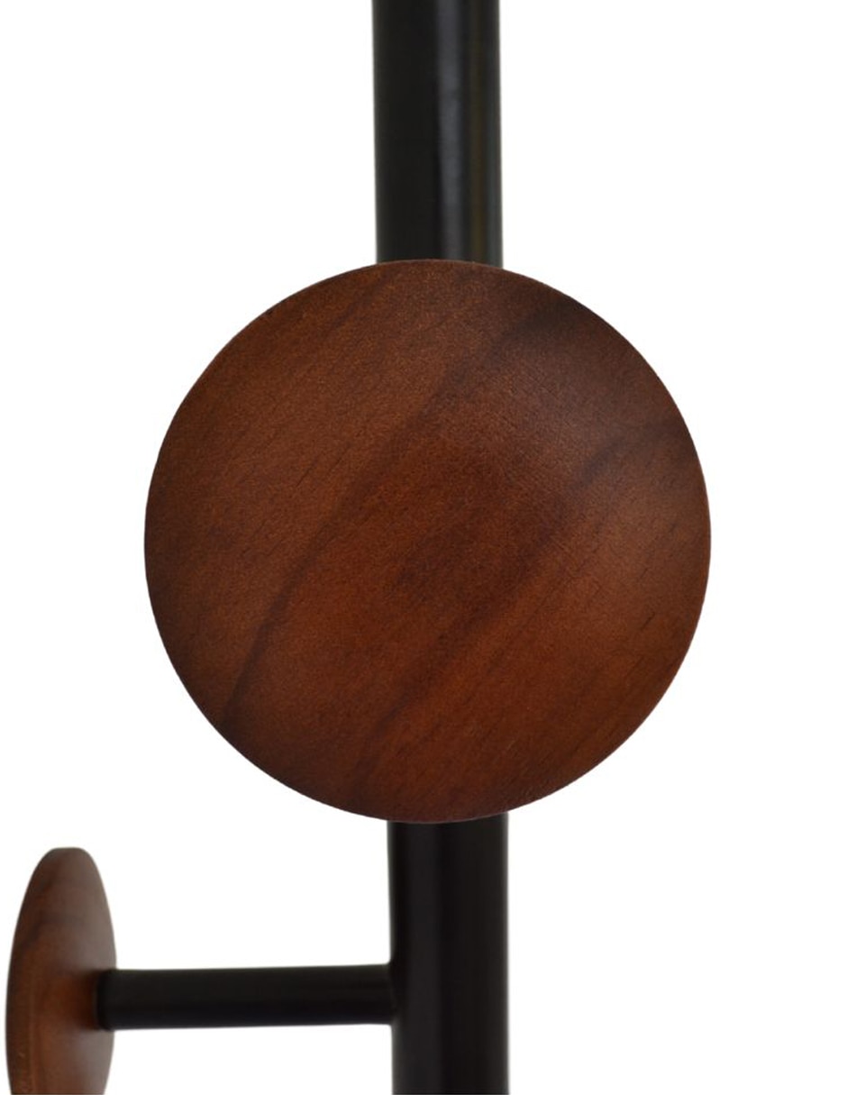 Perchero de piso Zafio de madera 7 ganchos Perchero de piso Zafio de madera 7 ganchos