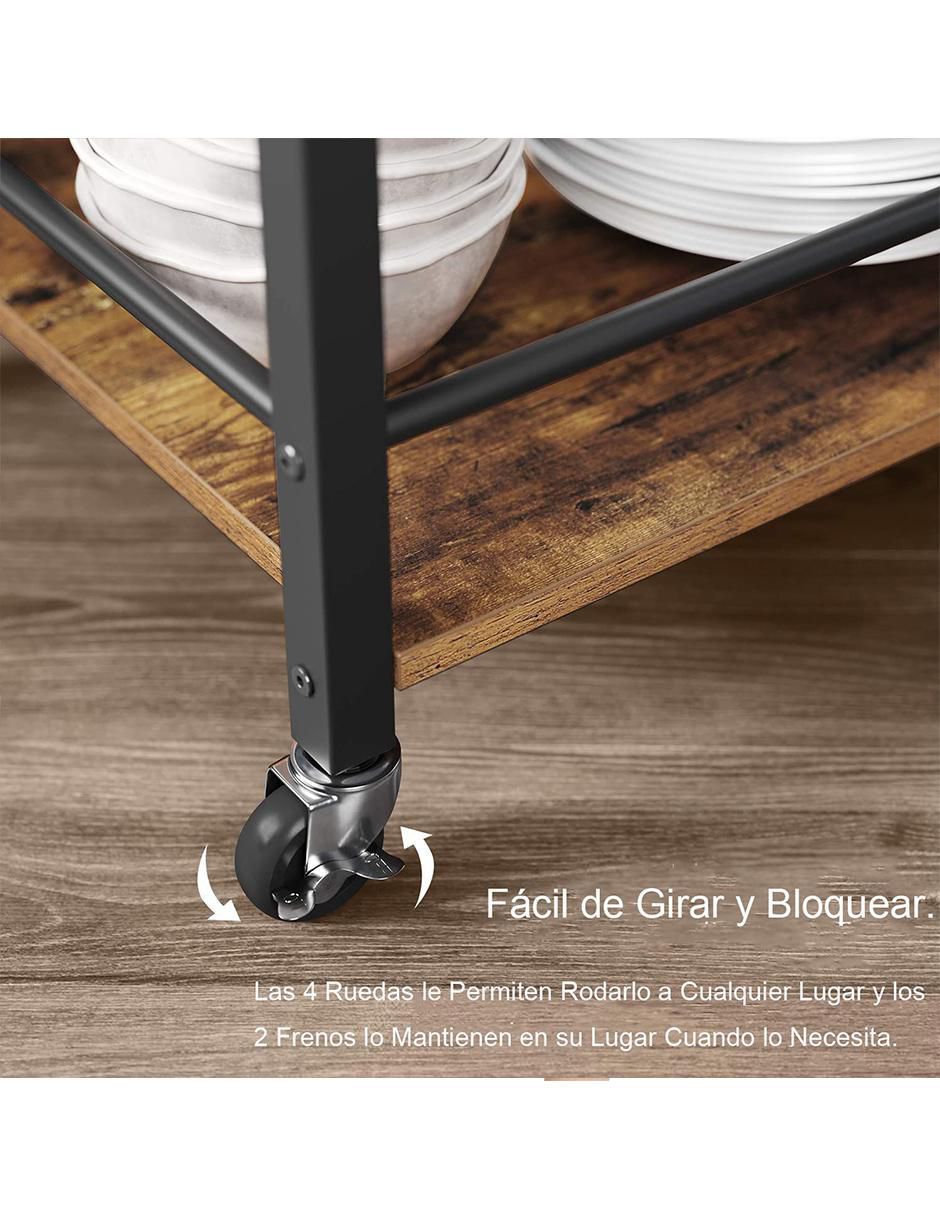 Carrito organizador armable Furniturer Sammael