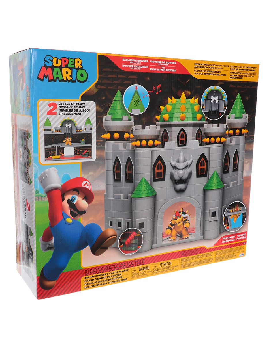 Set figuras acción articulada Super Mario Bowser Deluxe Con sonido