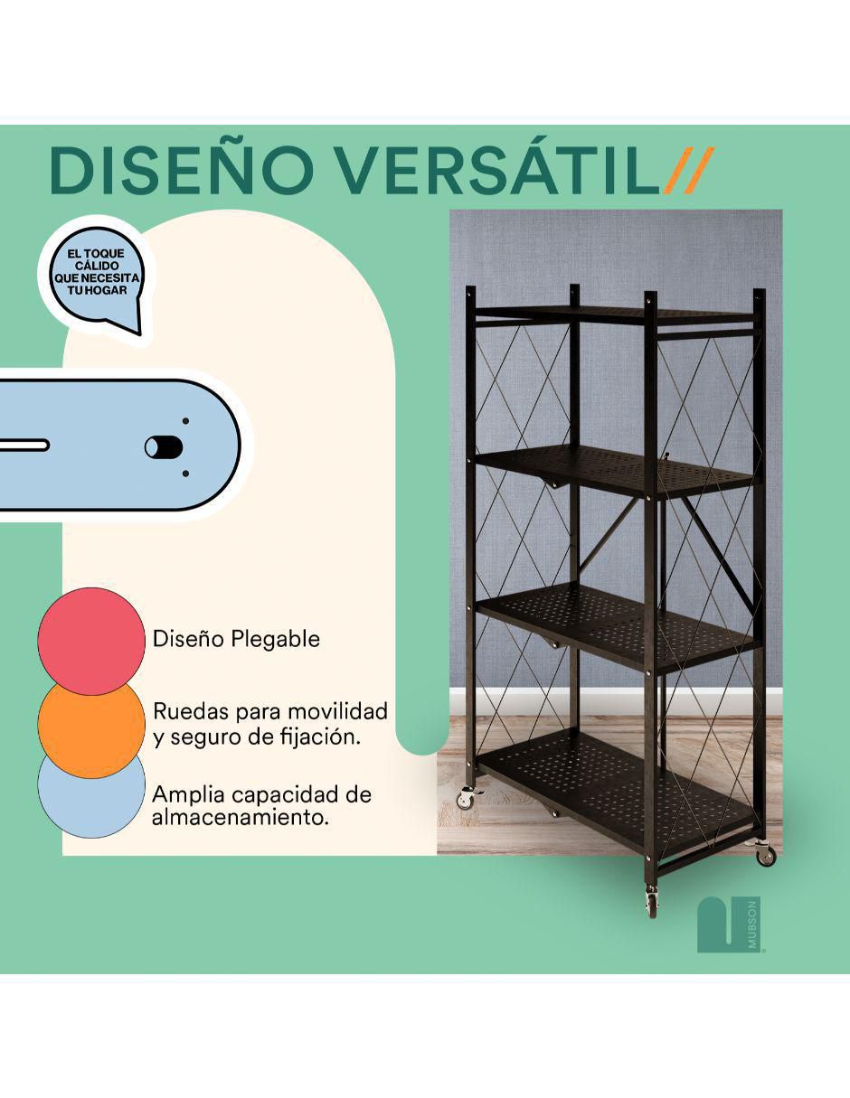 Rack de 4 estantes/compartimentos 10