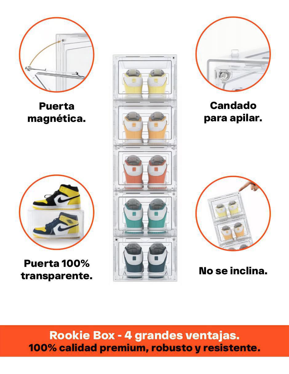 Zapatera Rookie para 10 pares de zapatos adulto