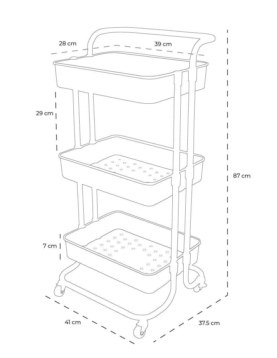 Carrito organizador armable 4