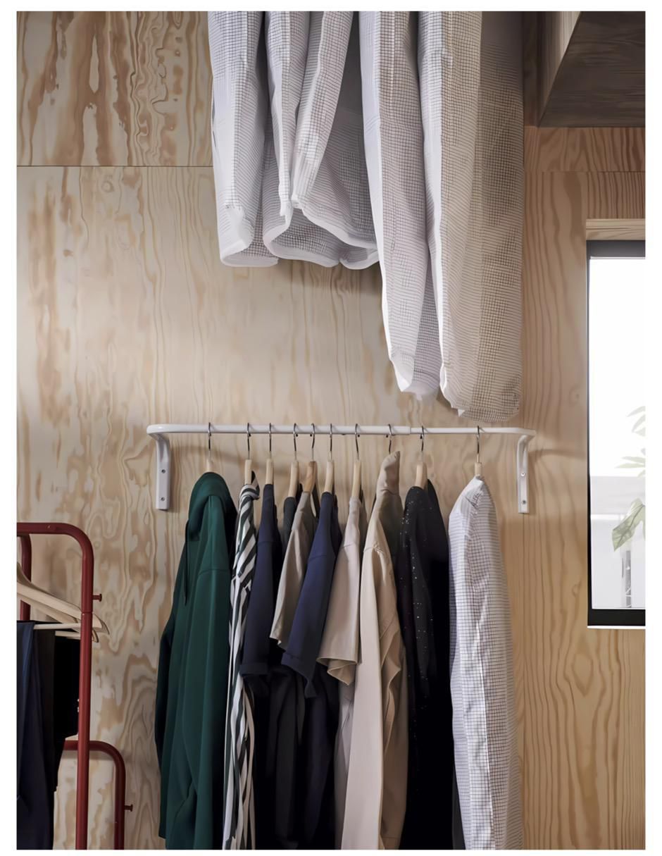 Perchero de pared Proudco de acero 2 ganchos