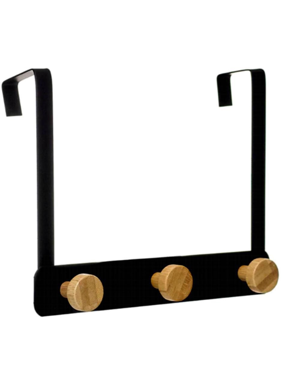 Perchero de pared Good & Good de acero 3 ganchos