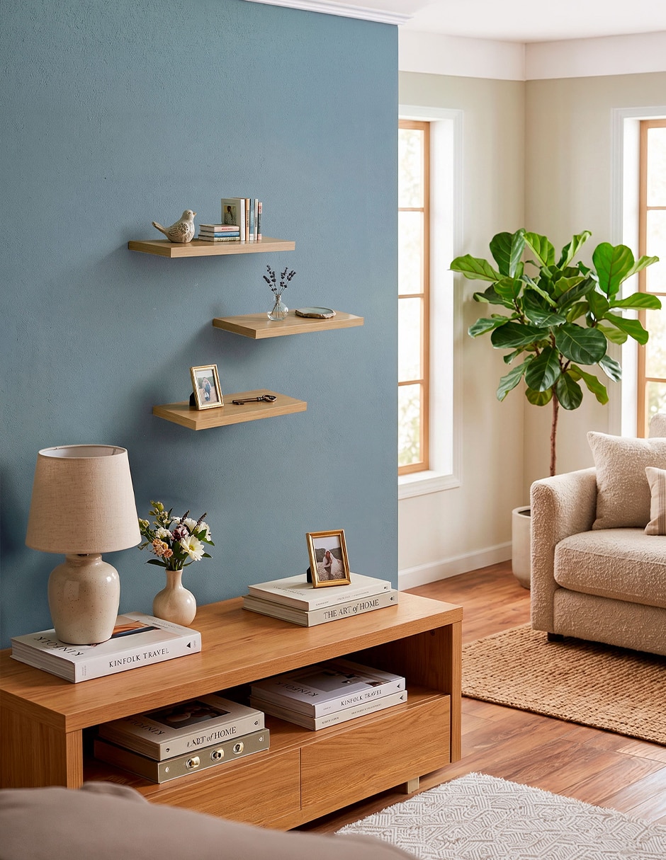 3 Repisas Flotantes de Madera para Pared Minimalistas 30 x 15 cm 6