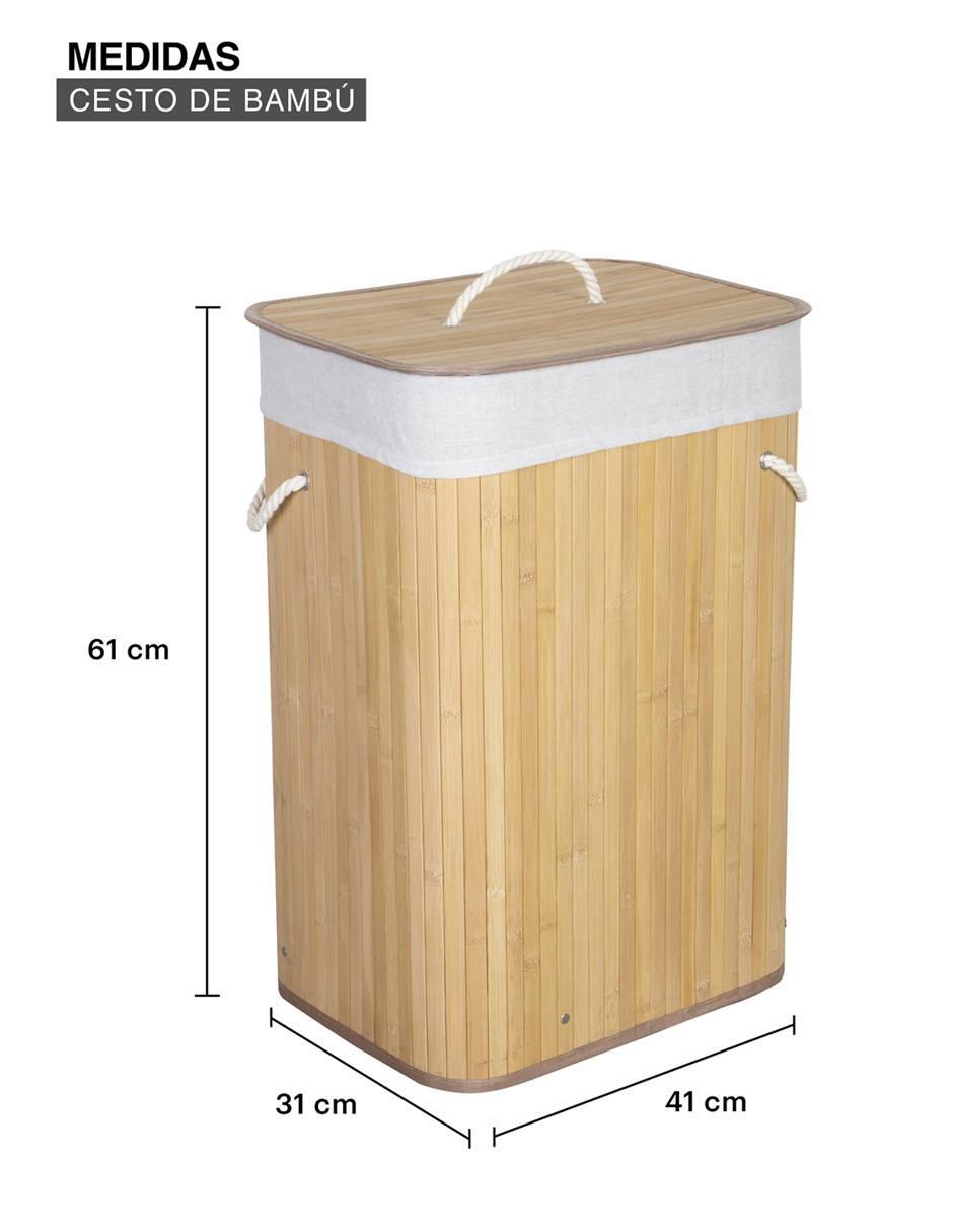 Cesto para ropa Ag Box de bambú