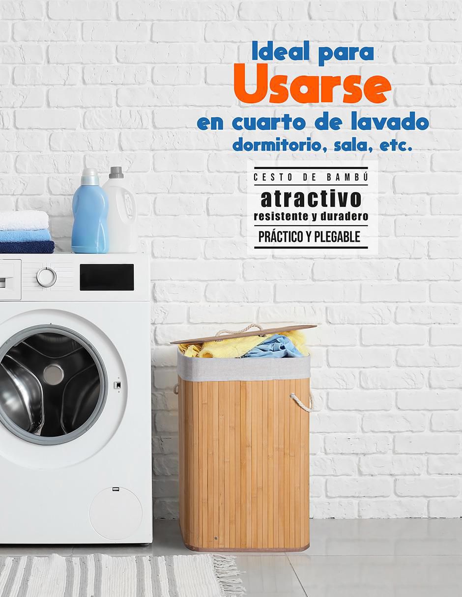 Cesto para ropa Ag Box de bambú