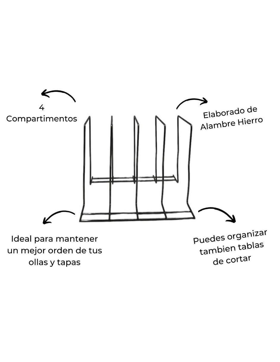 Rack de 4 compartimentos