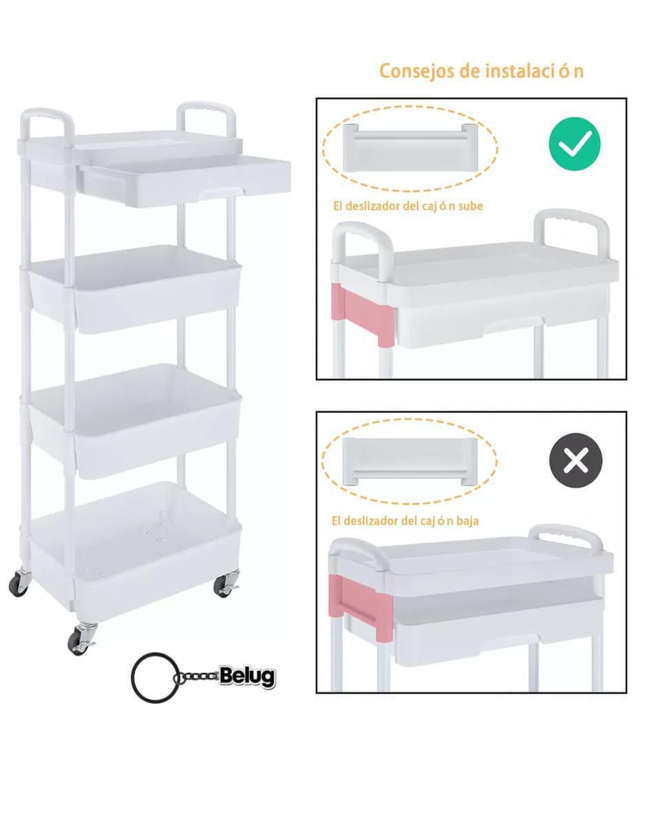 Carrito organizador armable Genérica