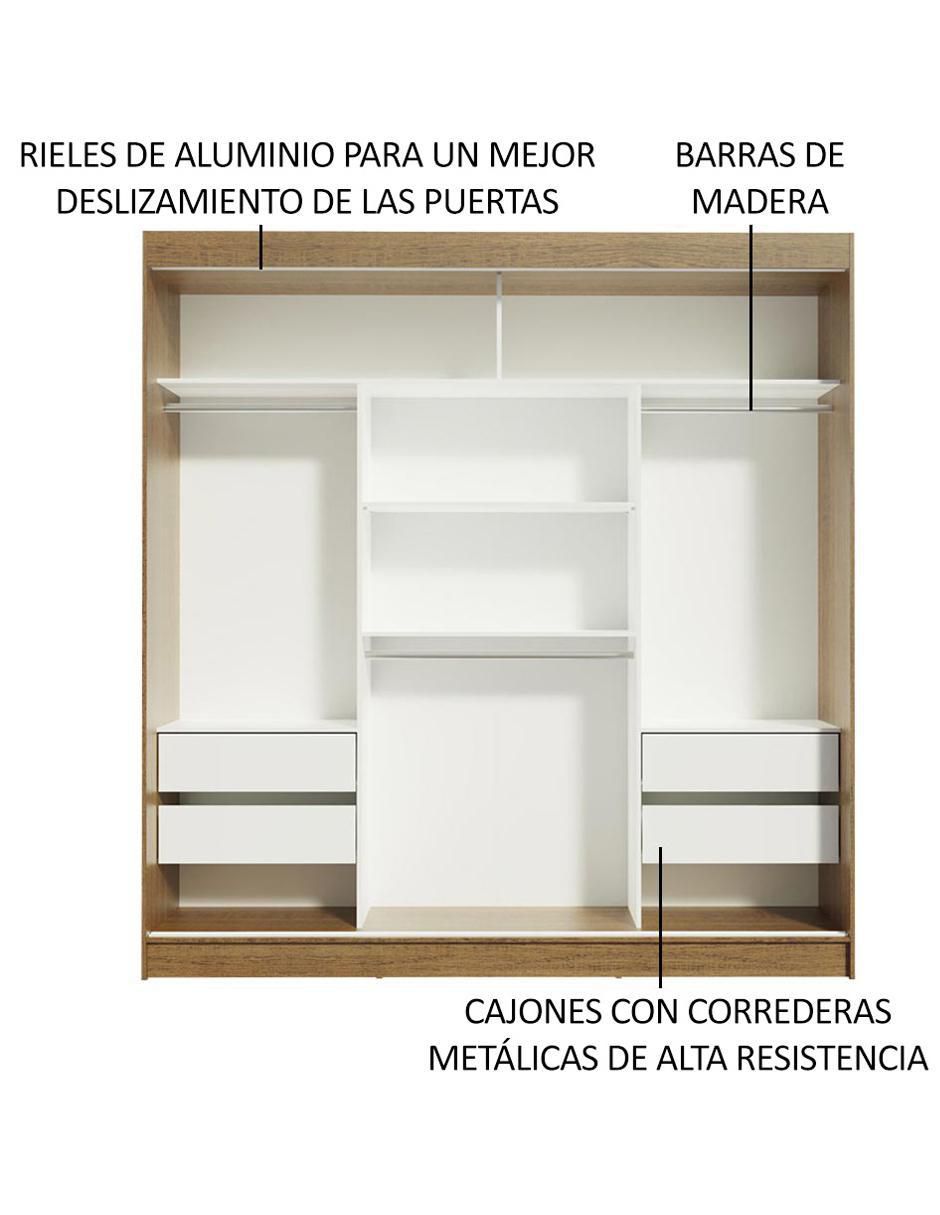 Ropero armable Madesa Reno 10956E1E