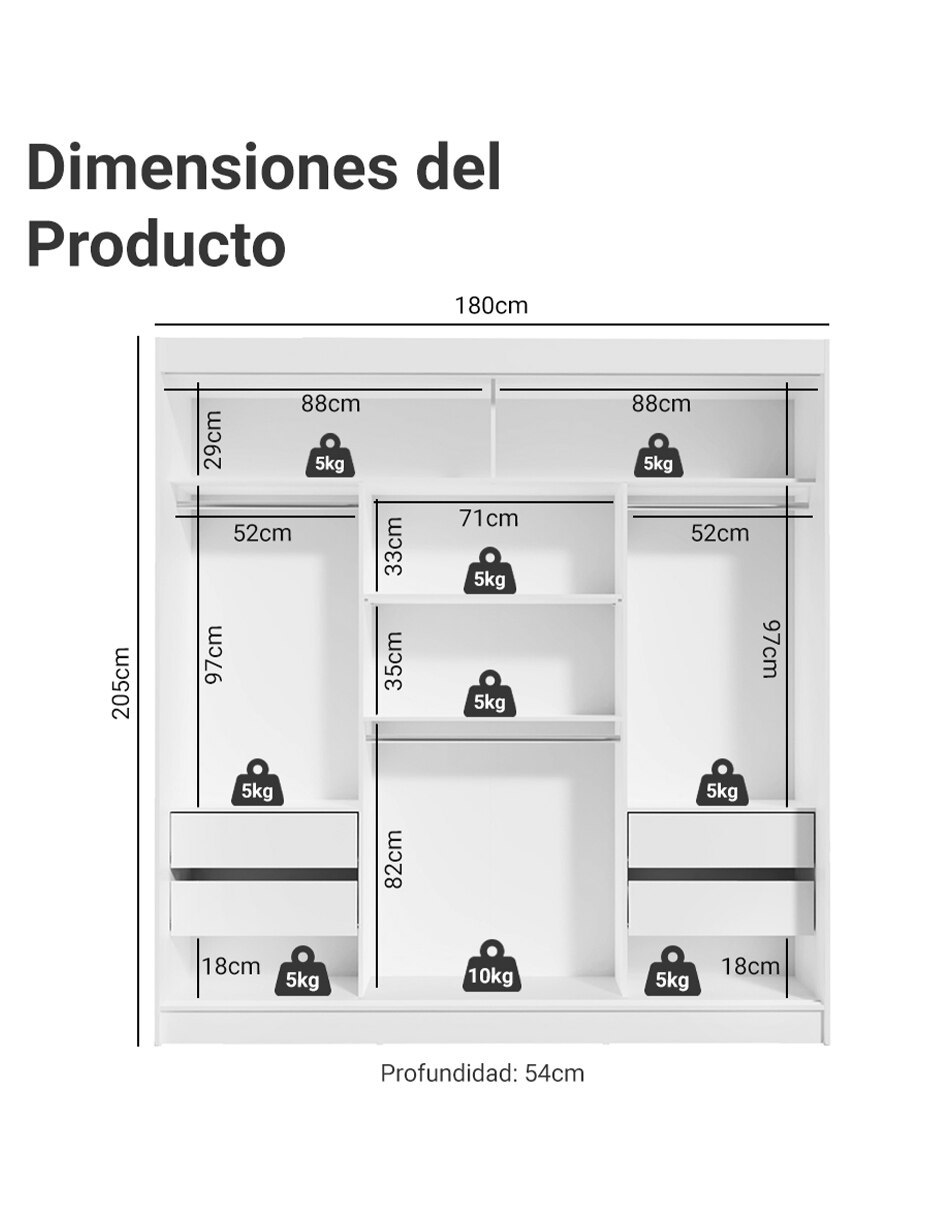 Ropero armable Reno 1095091E 11