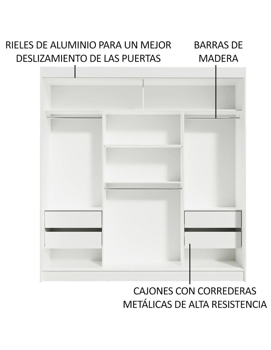 Ropero reno 10959b de mdp 3