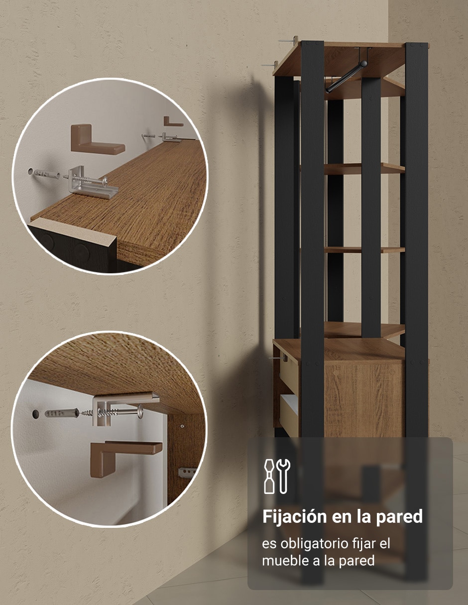Ropero armable valencia mddr0500017k de mdp 4