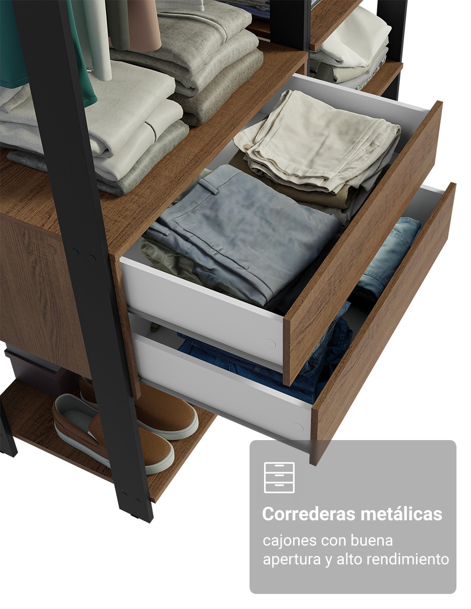 Ropero armable valencia mddr0500017k de mdp 2