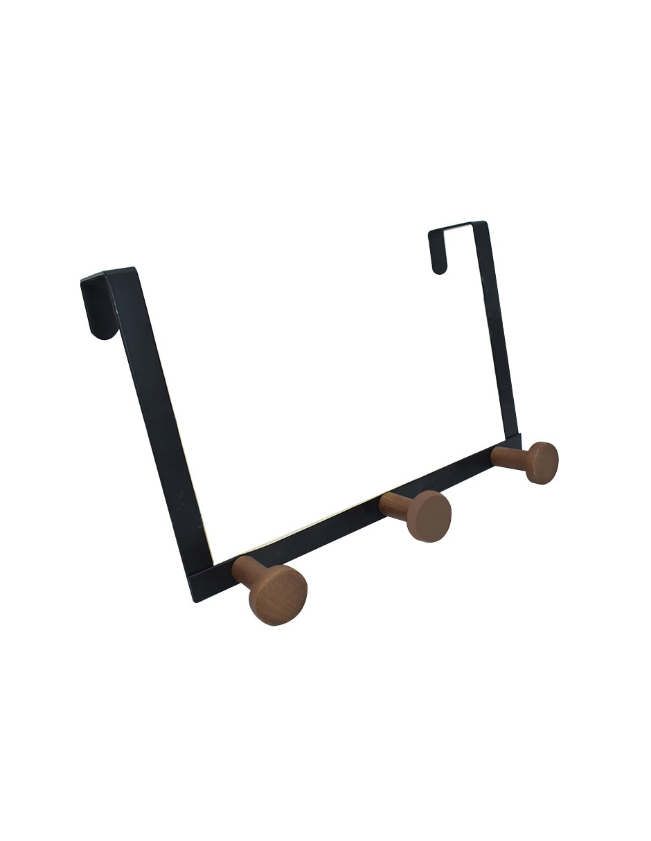 Perchero de pared Zonana Clásico de metal 3 ganchos