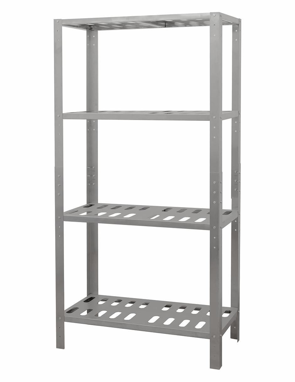 Estante de acero inoxidable marimba 4 entrepaños