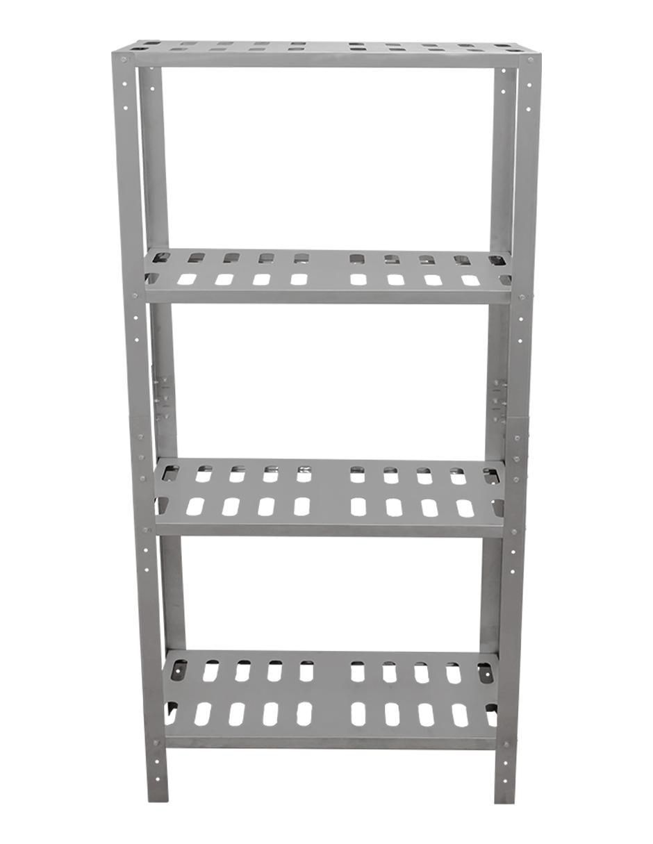 Estante de acero inoxidable marimba 4 entrepaños 4