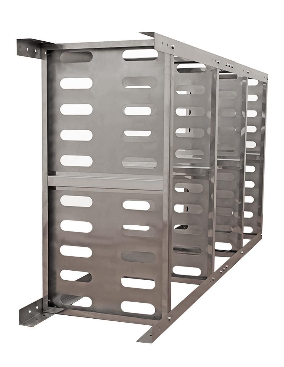 Estante de acero inoxidable marimba 4 entrepaños 6