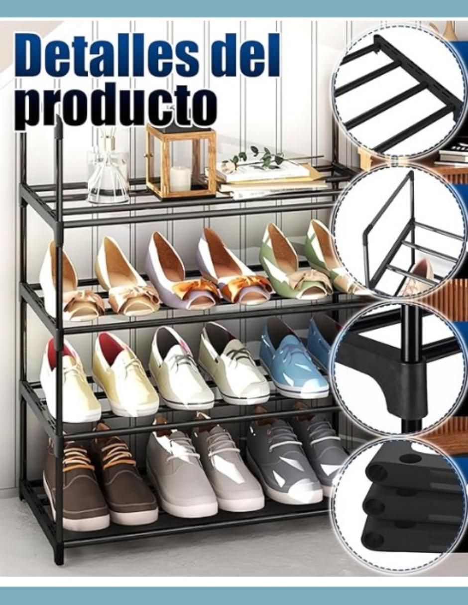 Zapatera tubular para 12 pares de zapatos adulto 3