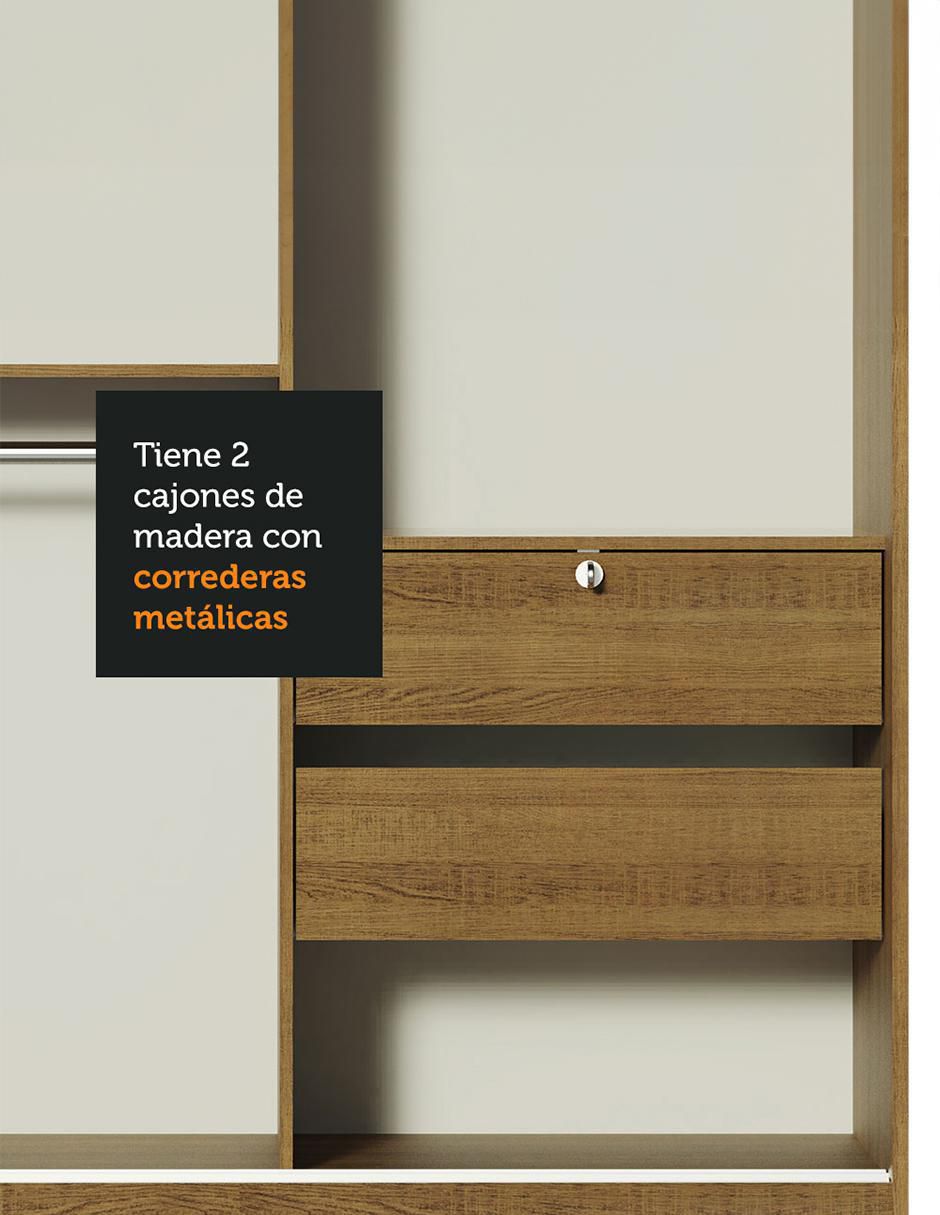 Ropero armable armable Madesa Nick 10445ZA2EML de MDP
