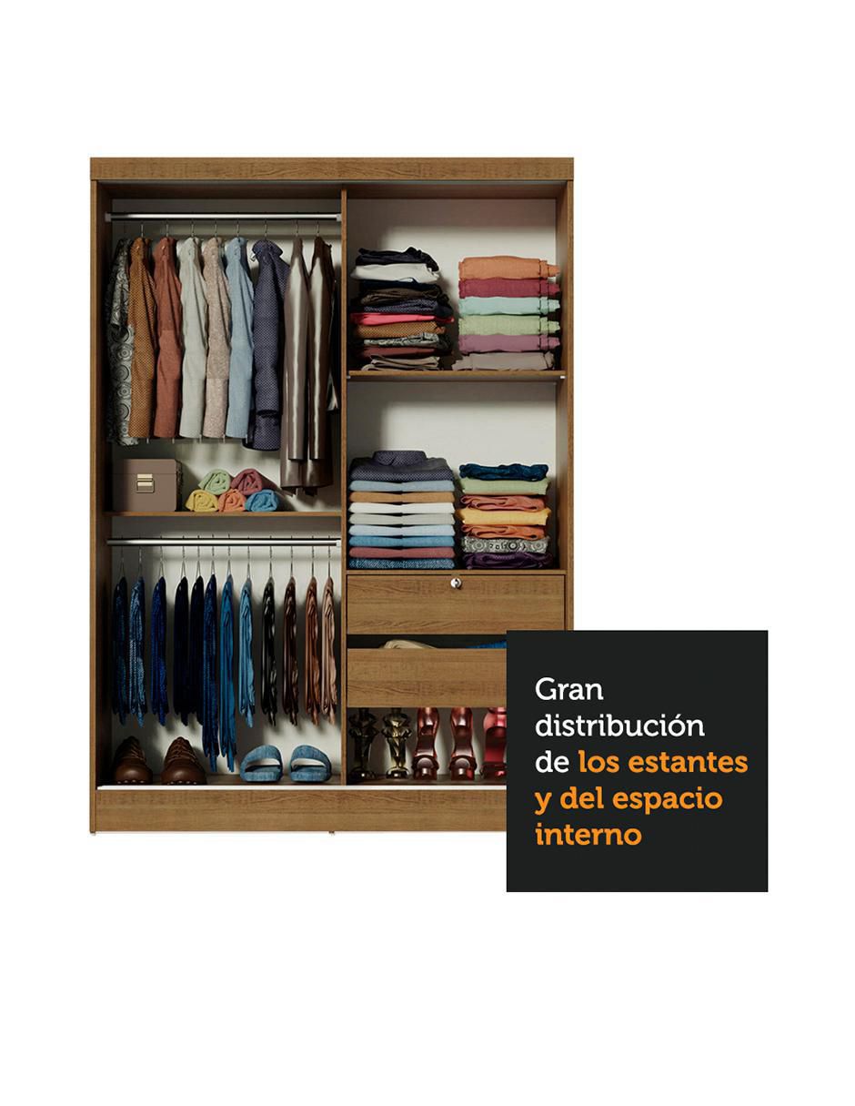 Ropero armable armable Madesa Nick 10445ZA2EML de MDP