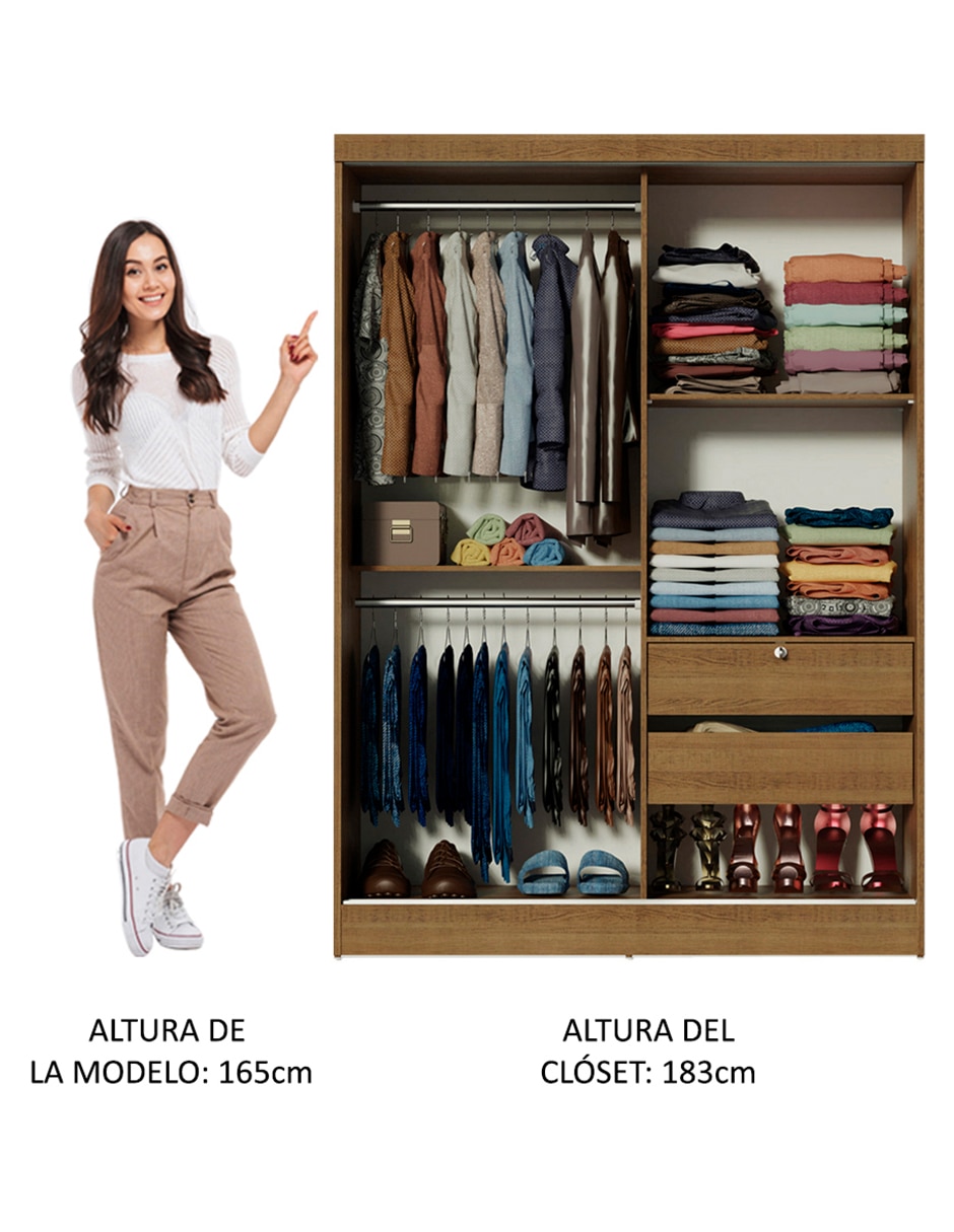Ropero armable armable Madesa Nick 10445ZA2EML de MDP