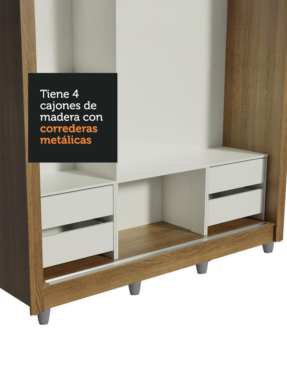 Ropero armable Lyon Plus 10936E4GCP de MDP 6