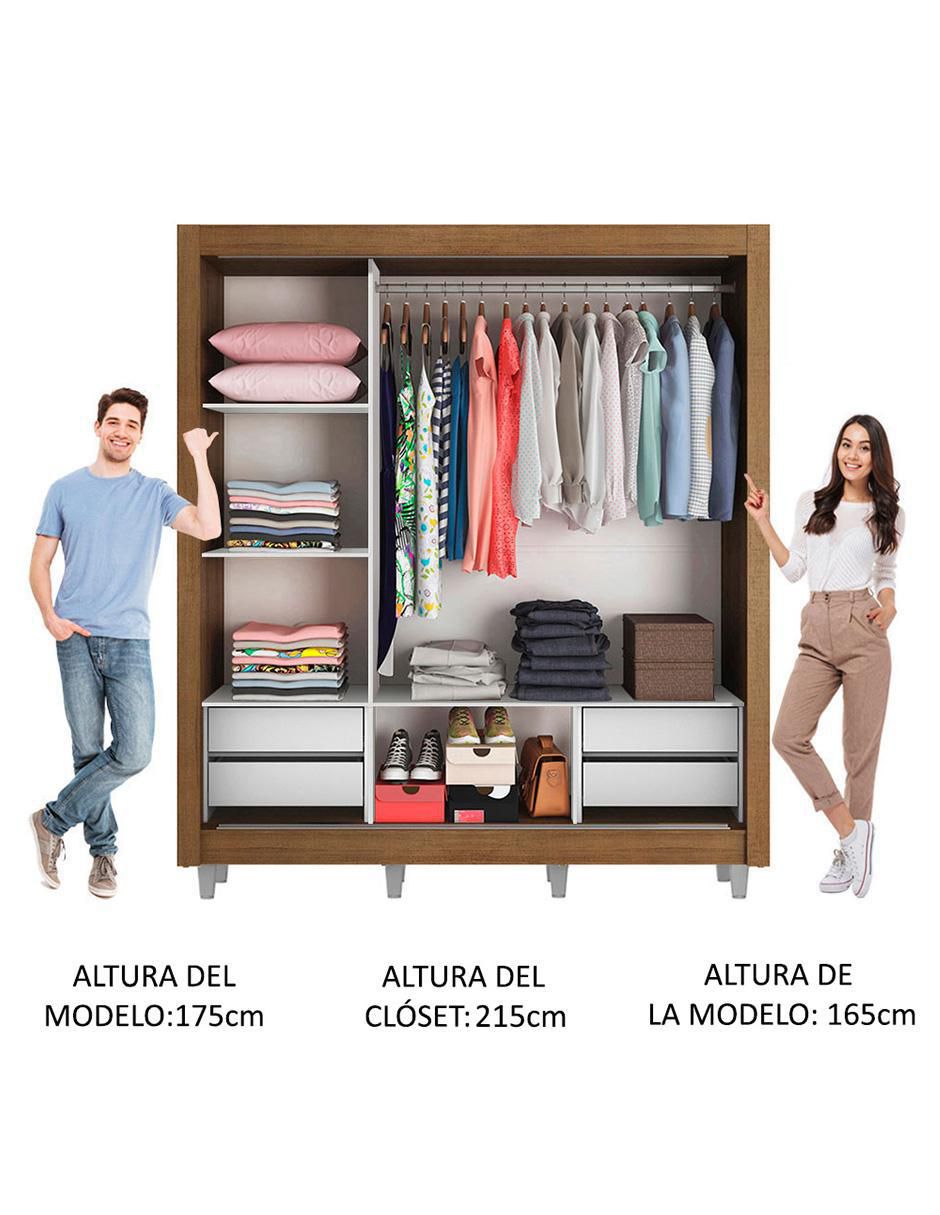 Ropero armable Lyon Plus 10936E4GCP de MDP 8