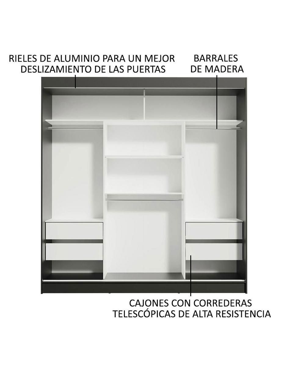 Ropero armable Madesa Reno 10958N