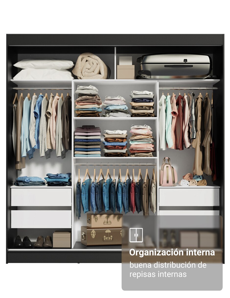 Ropero armable Madesa Reno 10958N