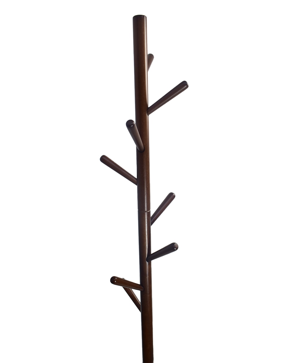 Perchero de piso Izy Coco de madera 8 ganchos