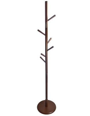 Perchero de piso Izy Coco de madera 8 ganchos