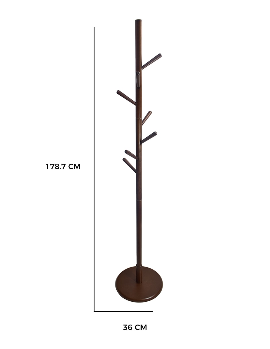 Perchero de piso Coco de madera 8 ganchos 5