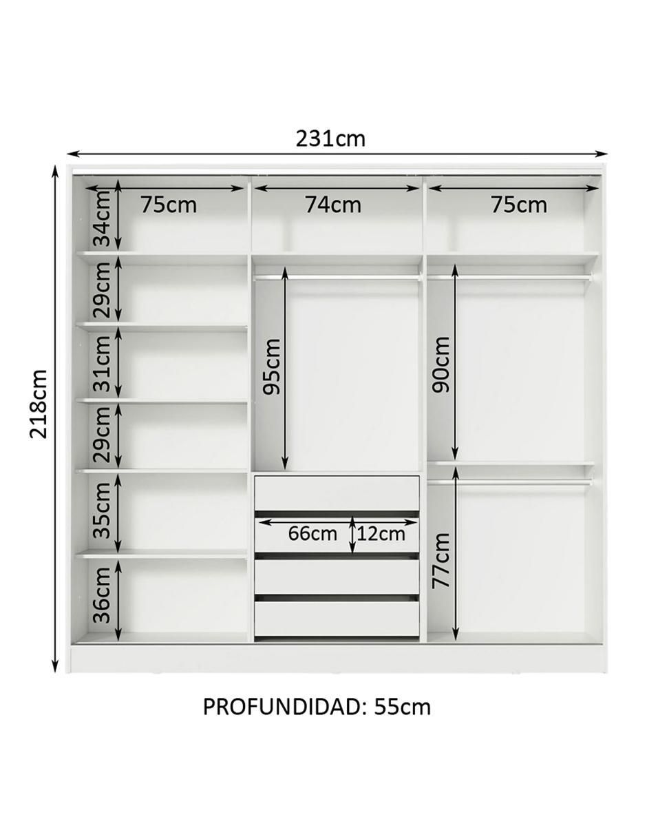 Ropero eros de mdf 11