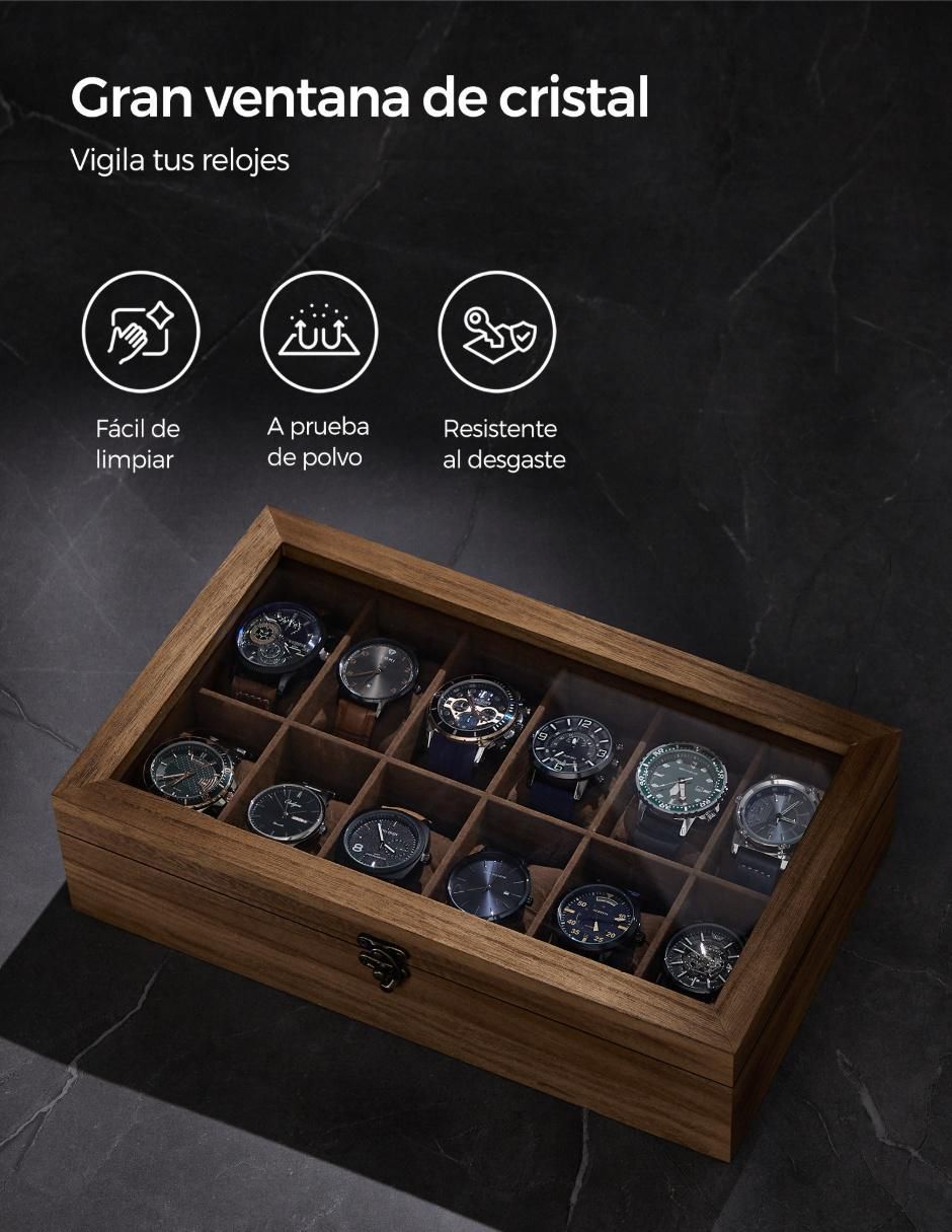 Caja reloj Anicia cúbica