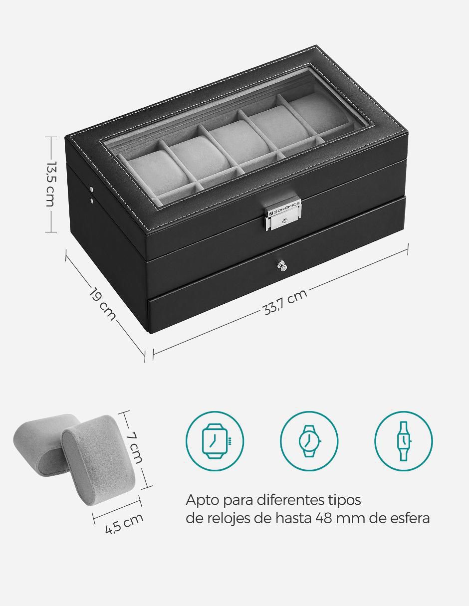 Caja reloj Bridie cuadrado