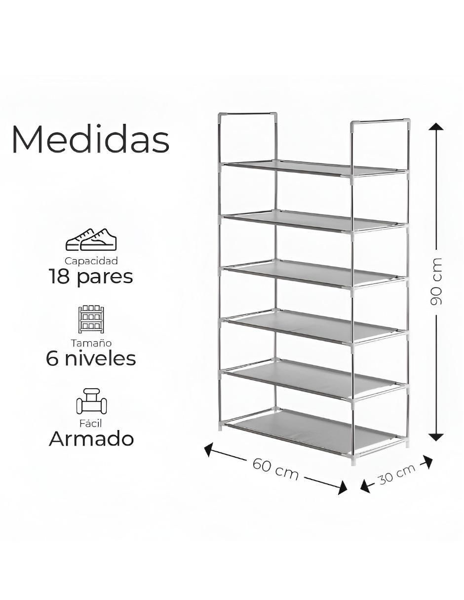 Zapatera armable para 18 pares de zapatos adulto 4