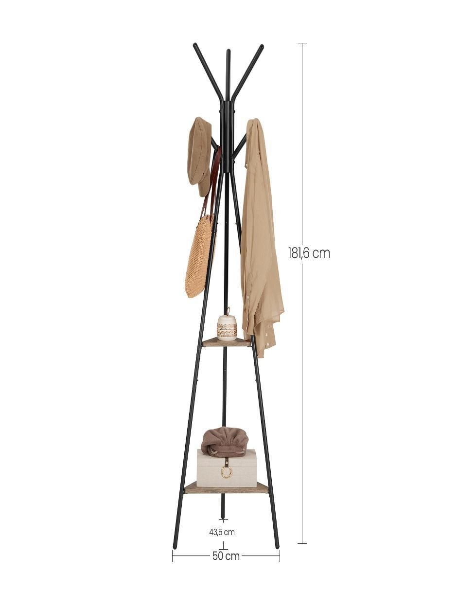 Perchero de piso Songmics Home Colten de MDF 5 ganchos