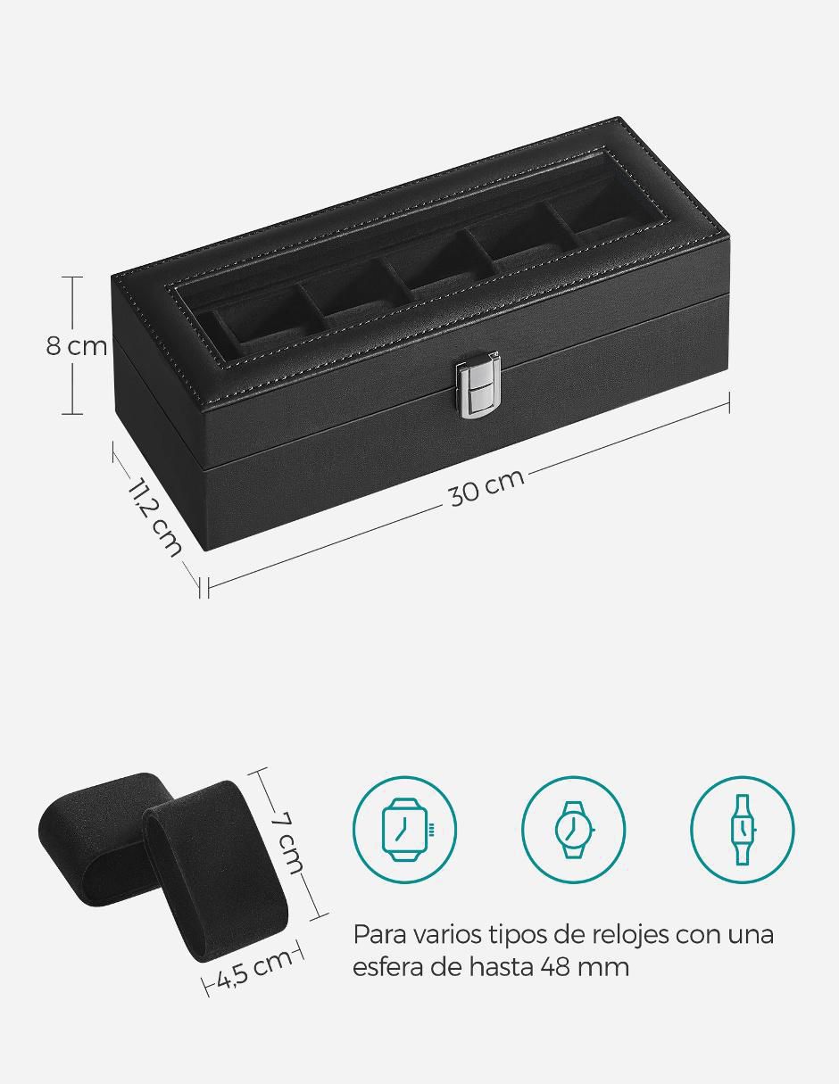 Caja reloj Songmics Home Bridie cúbica