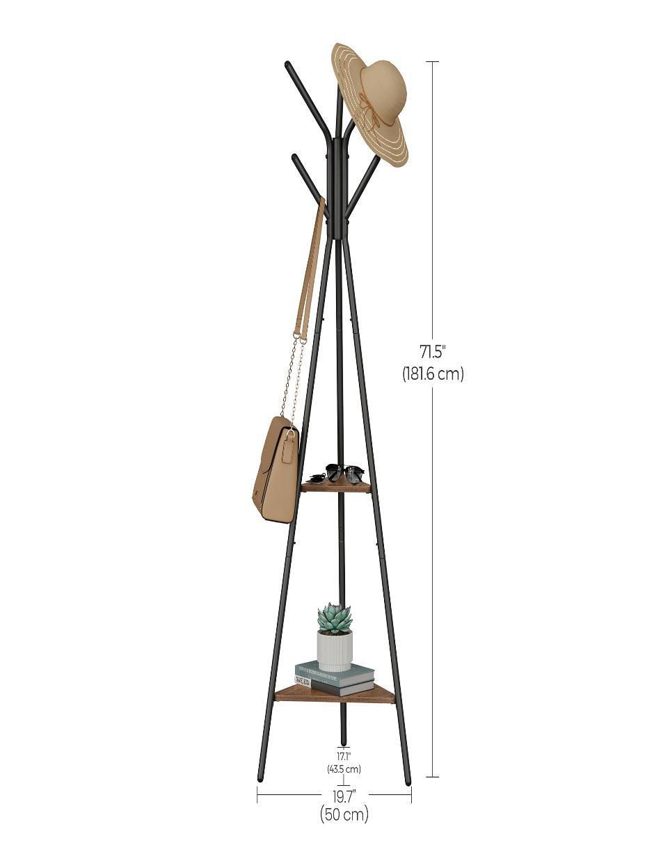Perchero de piso Songmics Home Colten de acero 5 ganchos