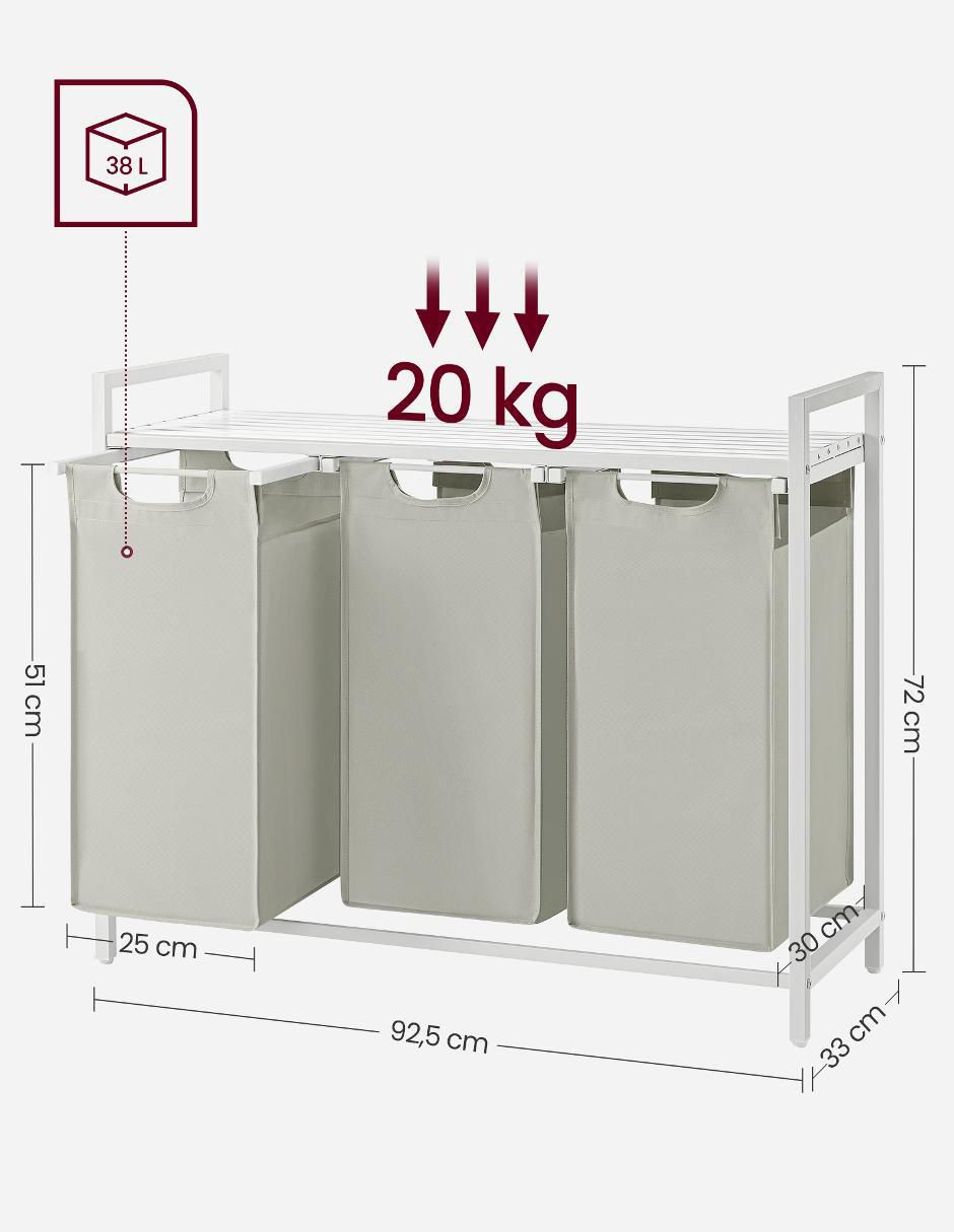 Cesto para ropa Songmics Home Brenta