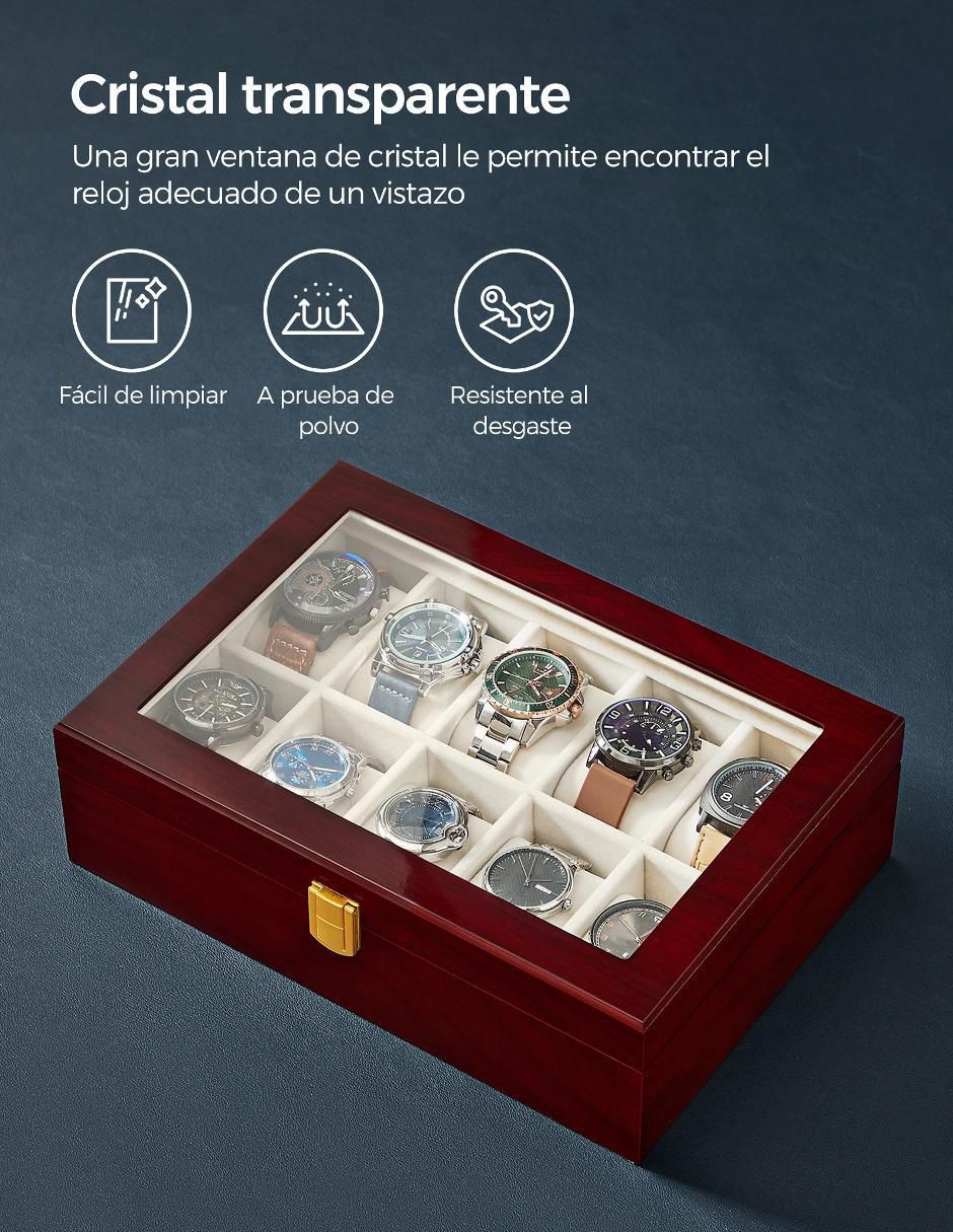 Caja reloj Songmics Home Anicia rectangular
