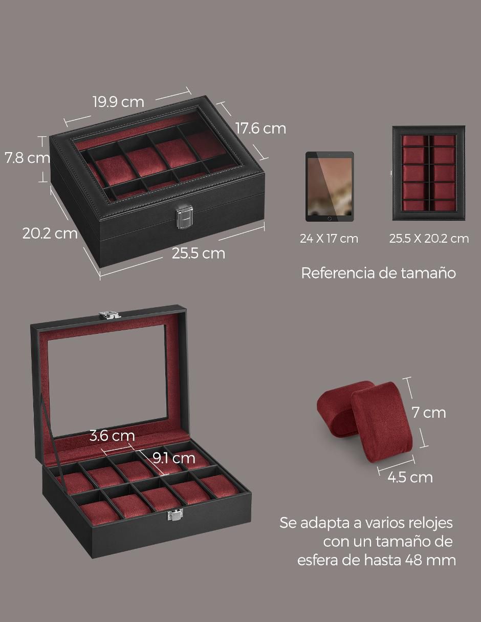Caja reloj Bridie rectangular 4